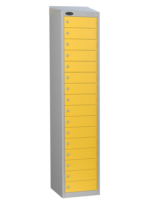 yellow secure locker