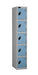 5 Door Steel Locker with blue doors