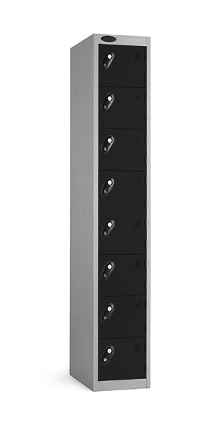 8 black door front sports locker