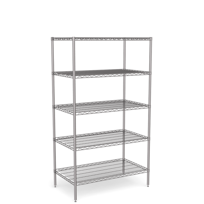 Stainless Steel Wire Shelving - Static Unit 1800mm High