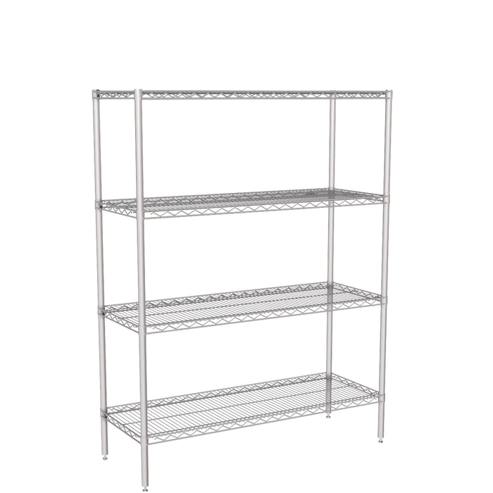 4 tier wire shelving