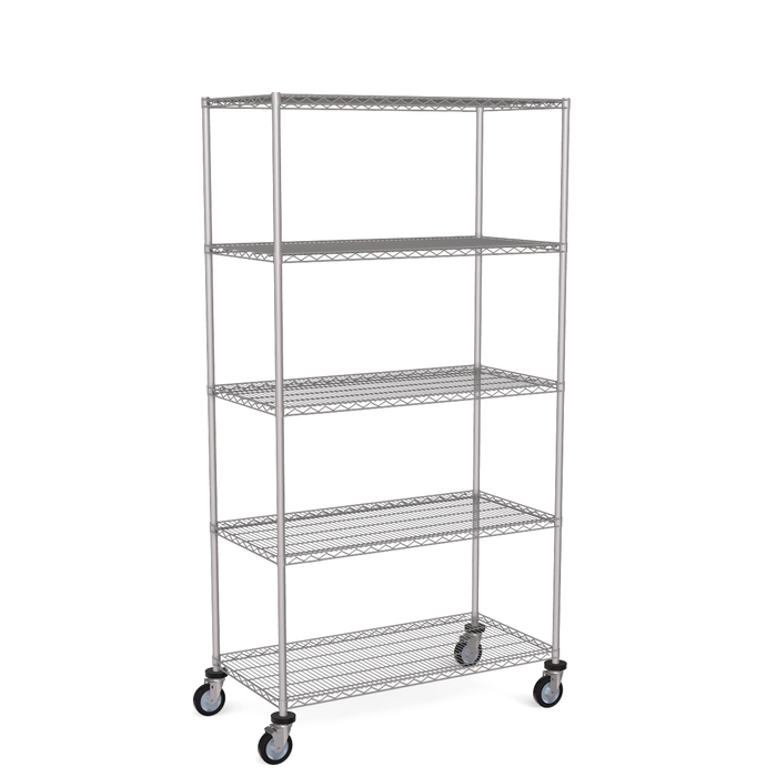 5 shelf wire shelving