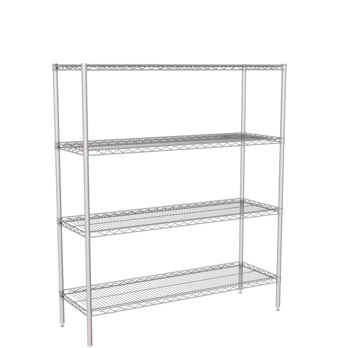 4 tier wire shelving