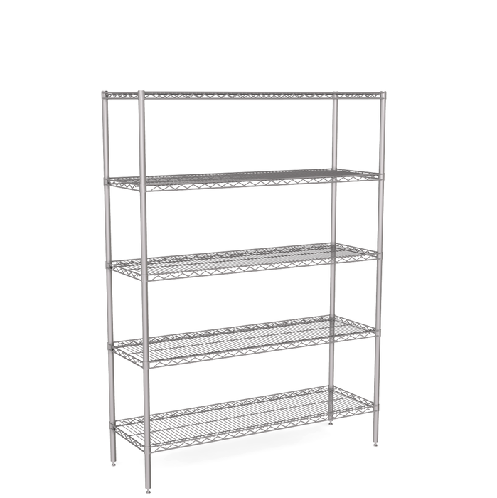 5 tier wire shelving