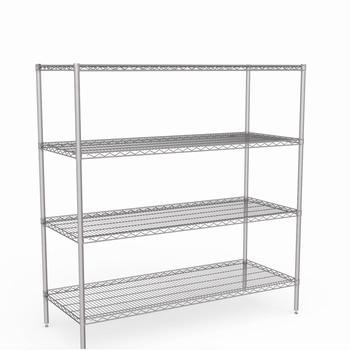 Stainless Steel Wire Shelving - Static Unit 1650mm High