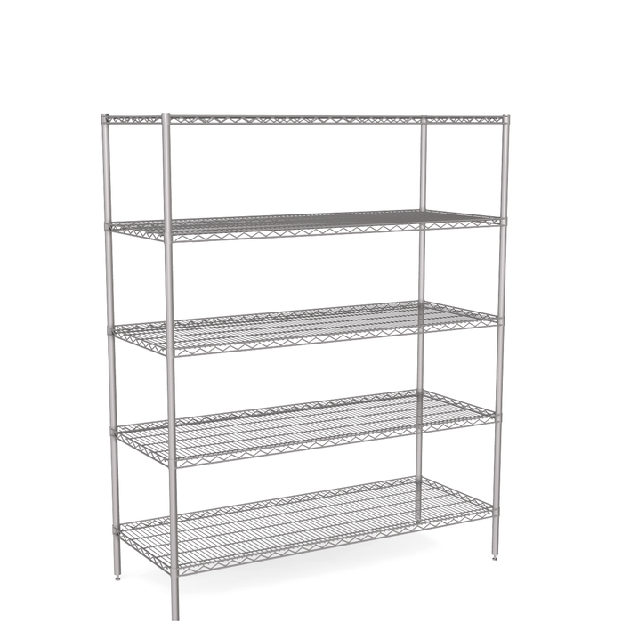 5 tier wire shelving