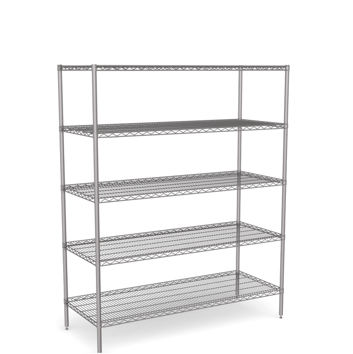 Stainless Steel Wire Shelving - Static Unit 1800mm High