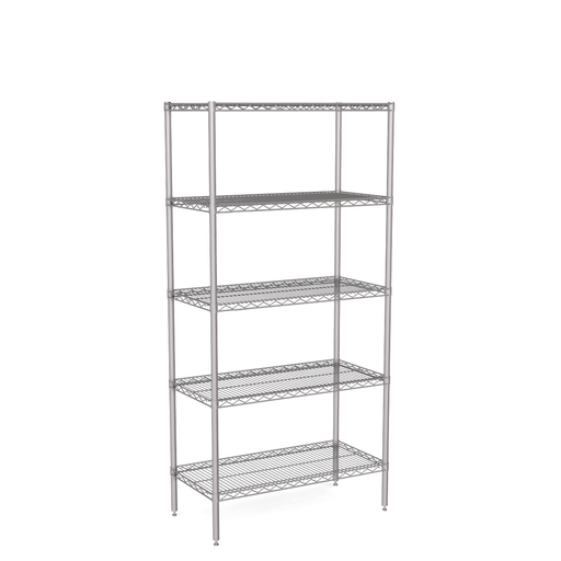 5 tier wire shelving