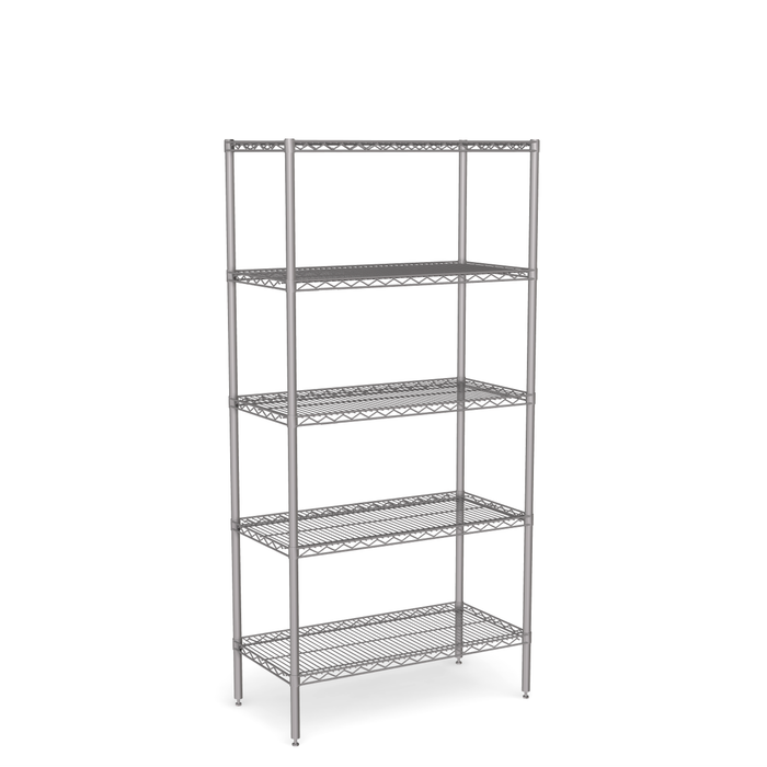 Stainless Steel Wire Shelving - Static Unit 1800mm High