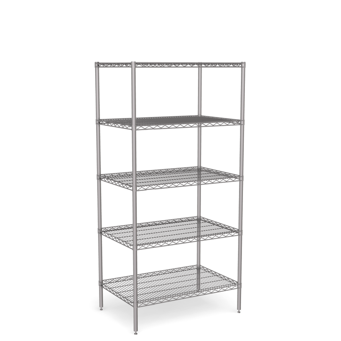 Stainless Steel Wire Shelving - Static Unit 1800mm High