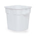 White rectangular bin with handles