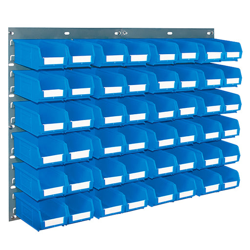 Louvred Panel Small Parts Bin Kits blue