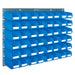 Louvred Panel Small Parts Bin Kits blue