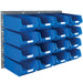 Louvred Panel Small Parts Bin Kits blue