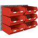 Louvred Panel Small Parts Bin Kits Red