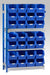 Single Extension Bay Shelving with Bin Kits Blue