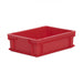 Euro size plastic stacking box in red