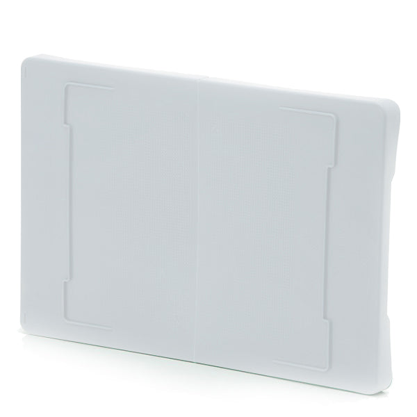 Food approved hinged lid in white