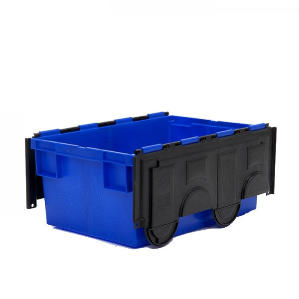 49.5 Litre Coloured Attached Lid Container with Coloured Base