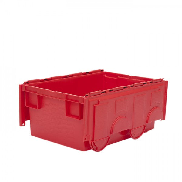 49.5 Litre Coloured Attached Lid Container with Coloured Base