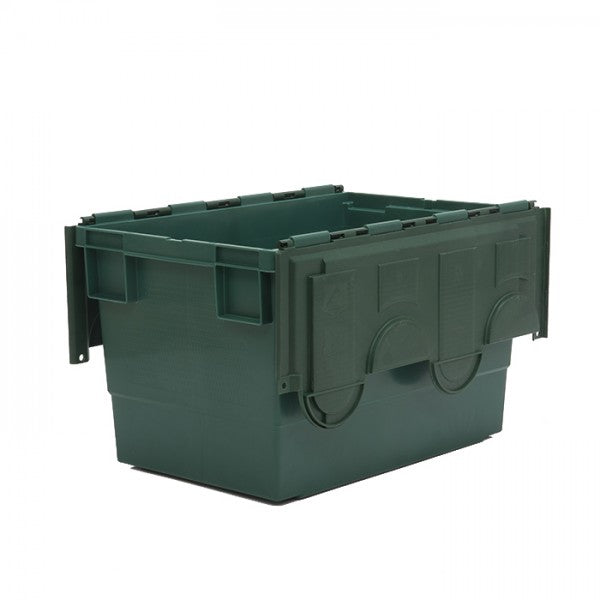 68 Litre Coloured Attached Lid Container with Coloured Base