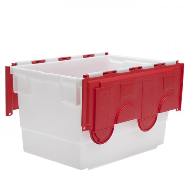 68 Litre Attached Lid Container - Natural Base with Coloured Lid