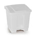 Small white pedal bin