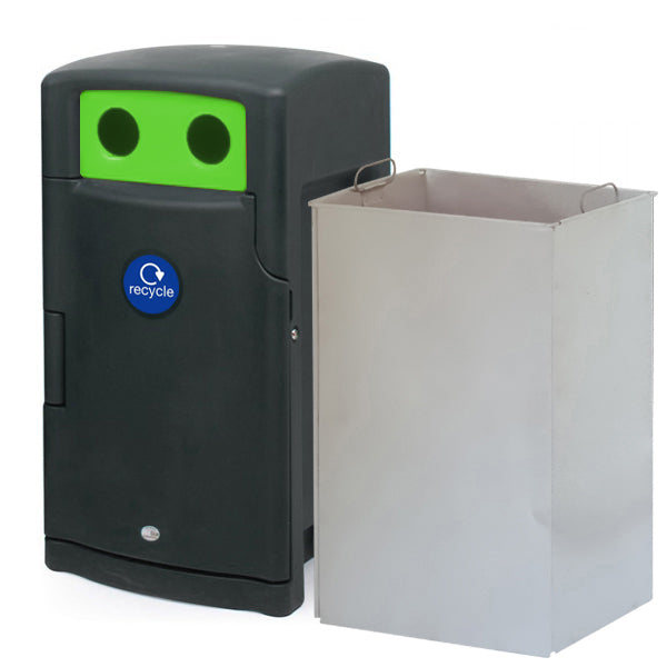 110 Litre External Bottle & Can Recycling Bin