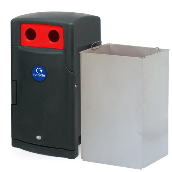 110 Litre External Bottle & Can Recycling Bin