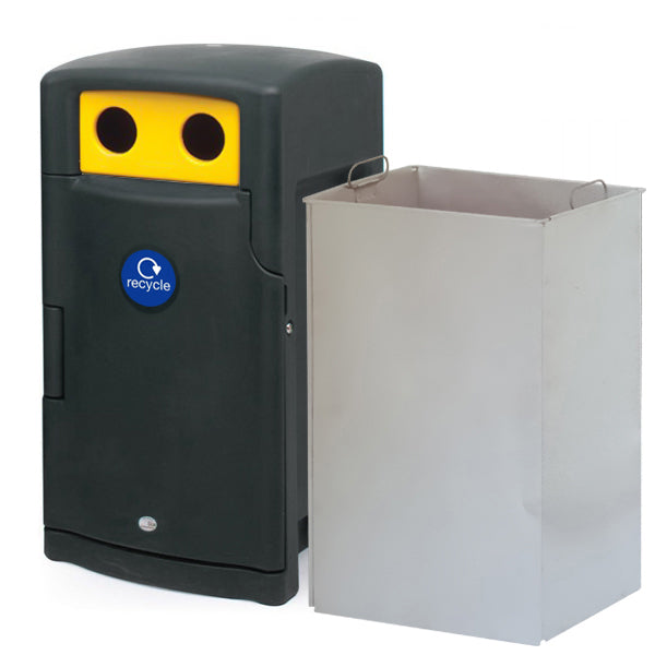 110 Litre External Bottle & Can Recycling Bin