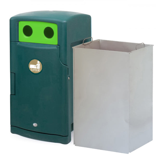 110 Litre External Bottle & Can Recycling Bin