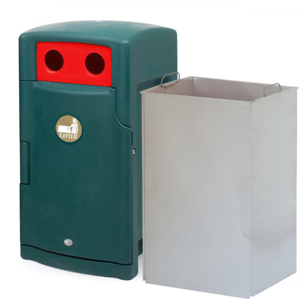 110 Litre External Bottle & Can Recycling Bin