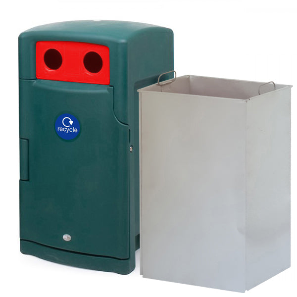 110 Litre External Bottle & Can Recycling Bin