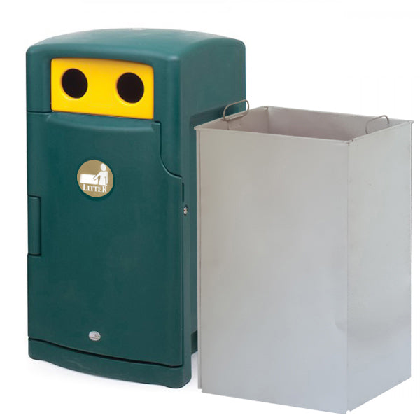 110 Litre External Bottle & Can Recycling Bin