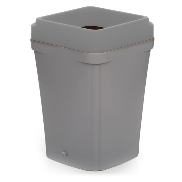 Colour coded open top light grey bin