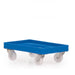 Euro size heavy duty stacking box dolly blue