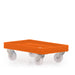 Euro size heavy duty stacking box dolly orange