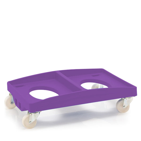 Purple heavy duty stacking dolly