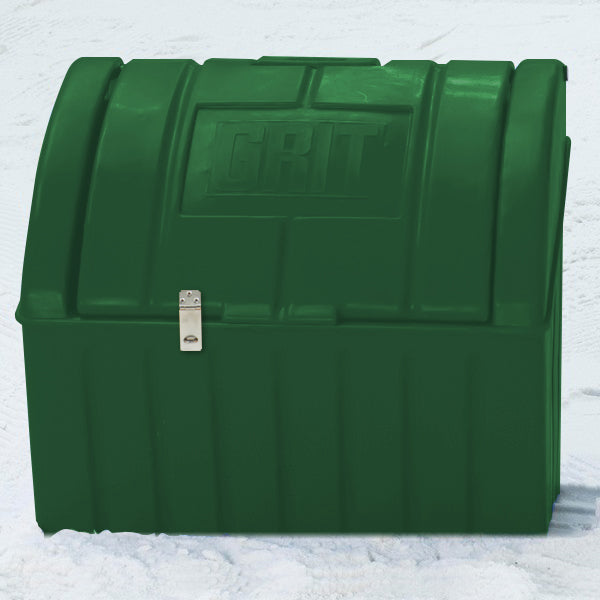 Green lockable Grit Bin