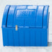 Blue lockable Grit Bin