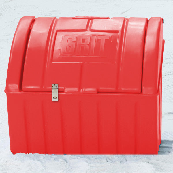 Red lockable Grit Bin