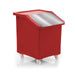 Large food ingredients trolley in red