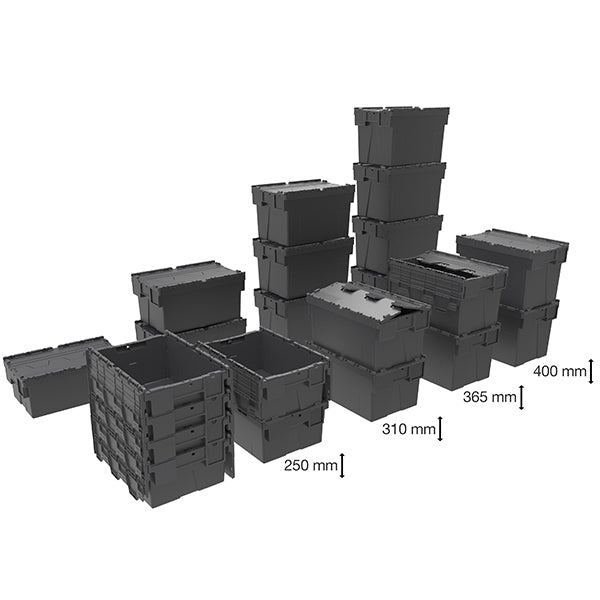 Industrial use 600 x 400mm large stacking boxes