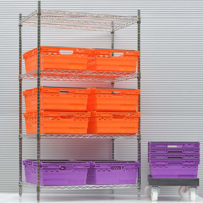 Stainless Steel Wire Shelving - Static Unit 1800mm High