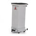 Hospital foot pedal bin with black lid