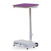 Clinical waste foot pedal bin with purple lid