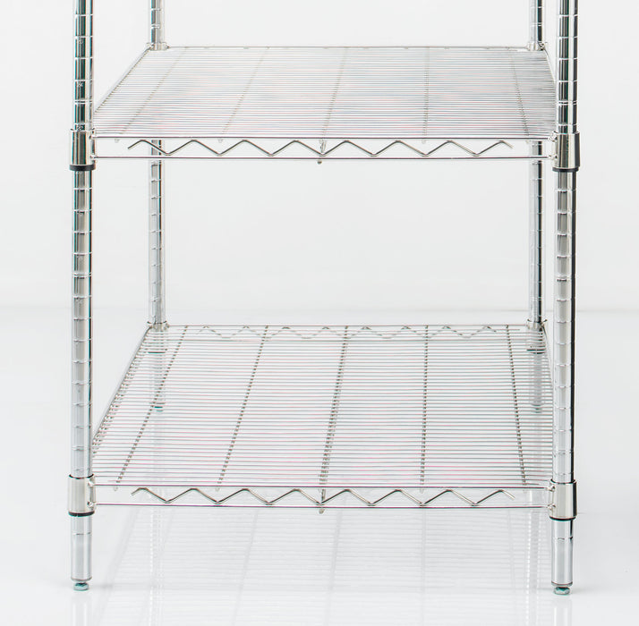 Zinc Wire Shelving - Static Unit 1895mm High